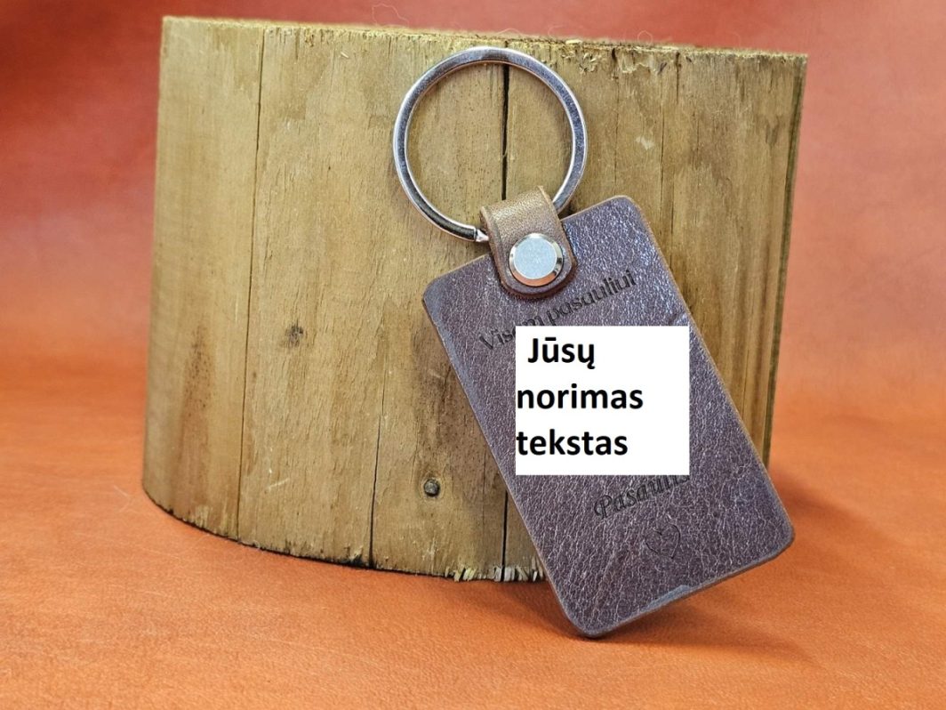 Raktų pakabukas "Mano tekstas"